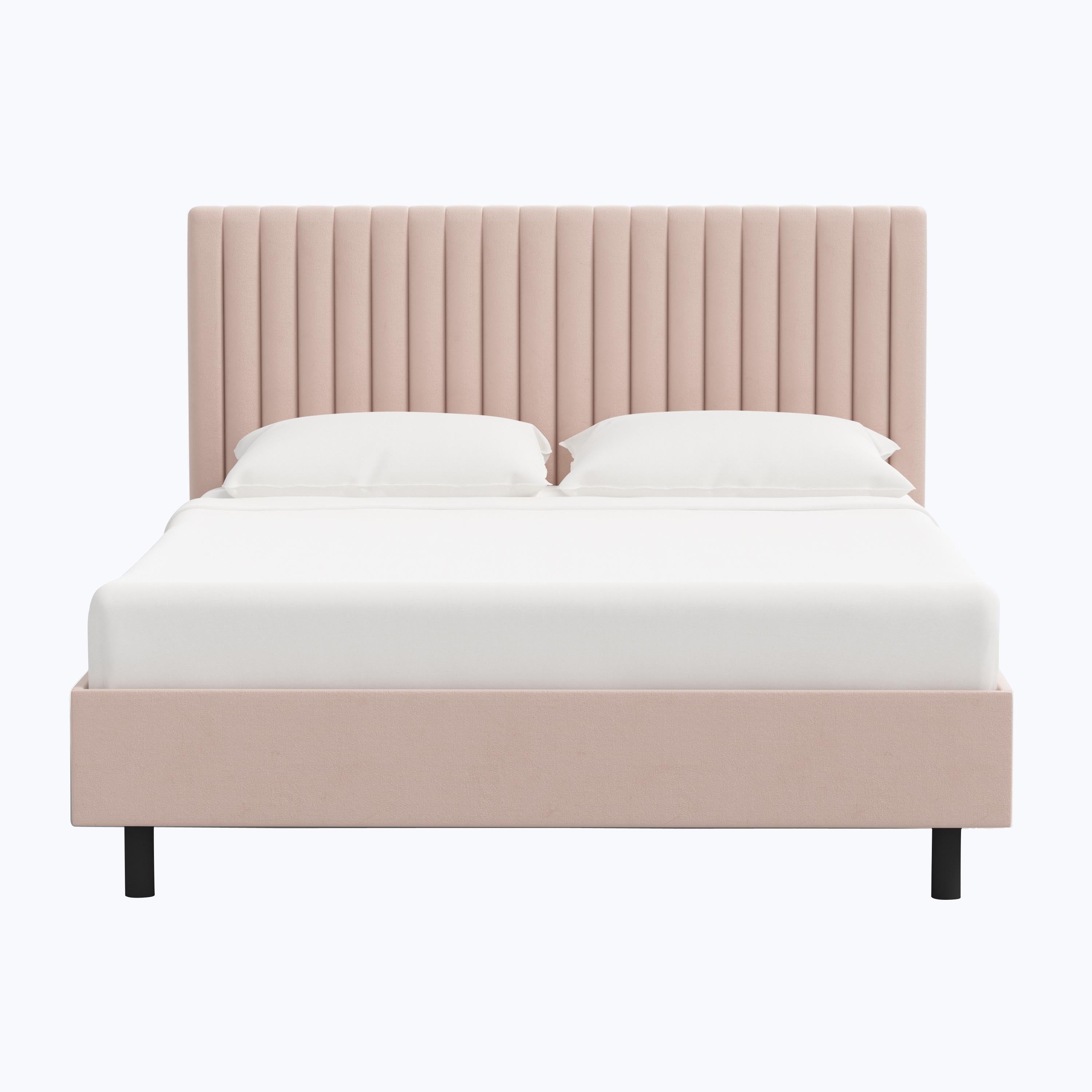 Minetta Platform Bed Twin / Velvet Blush