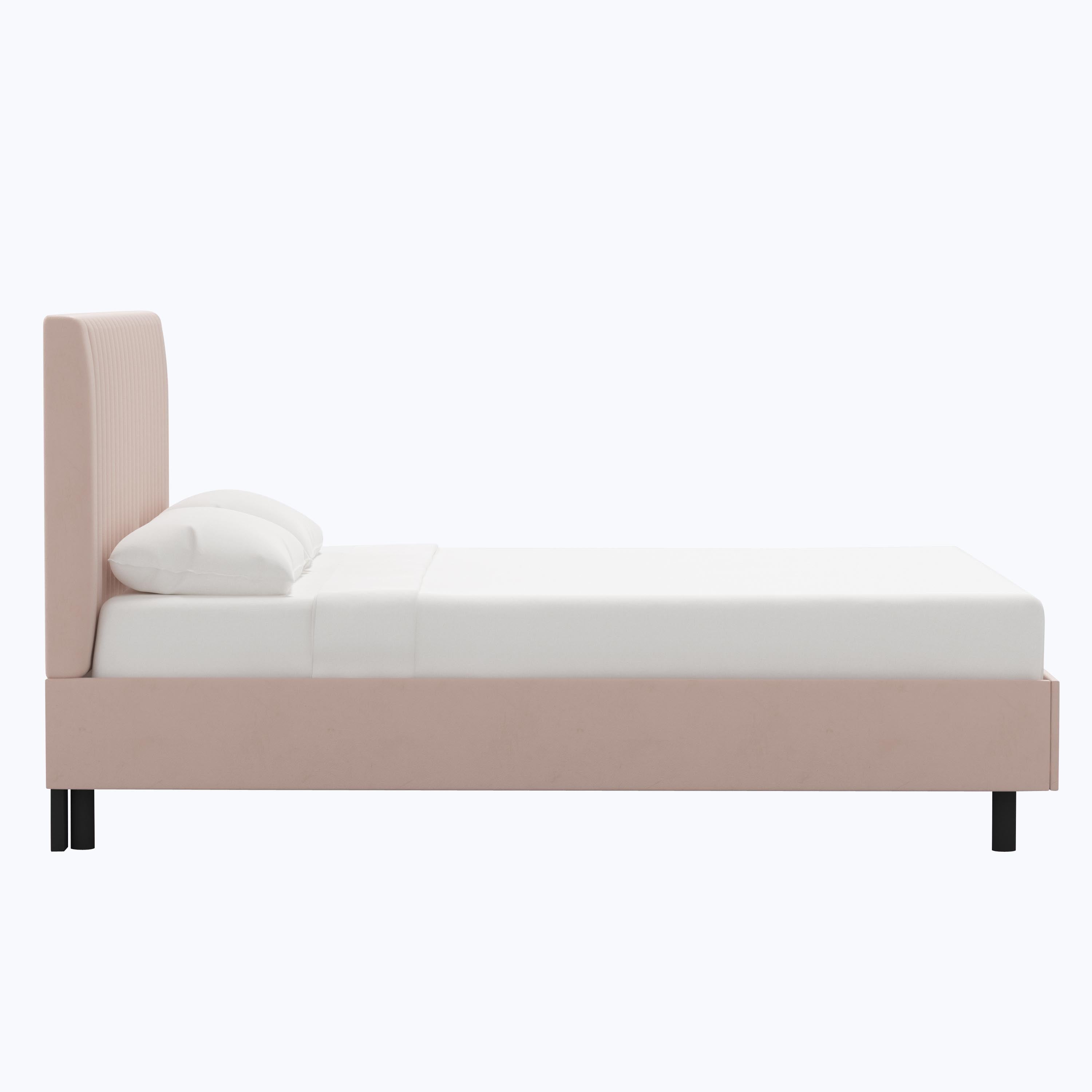 Minetta Platform Bed Twin / Velvet Blush