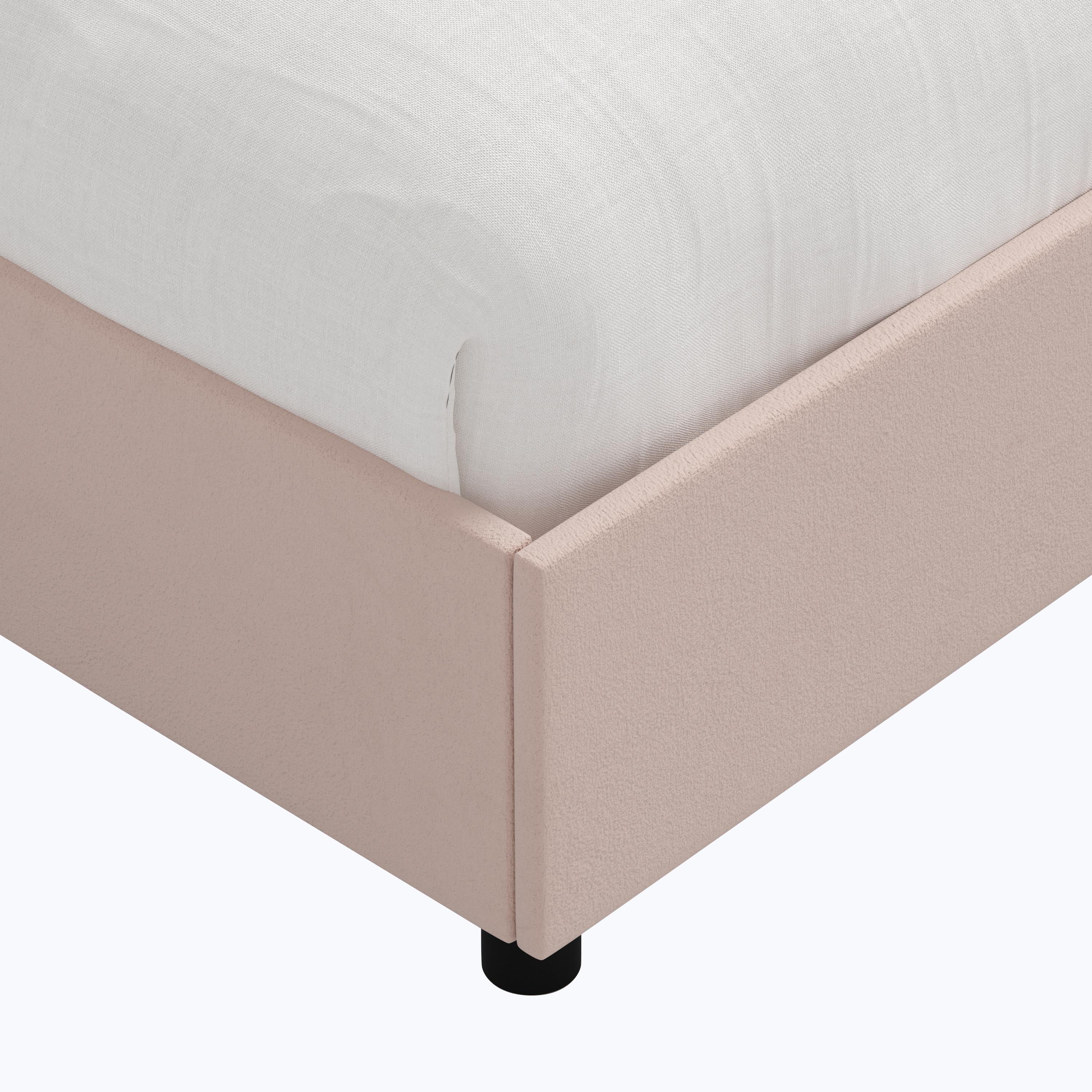 Minetta Platform Bed Twin / Velvet Blush