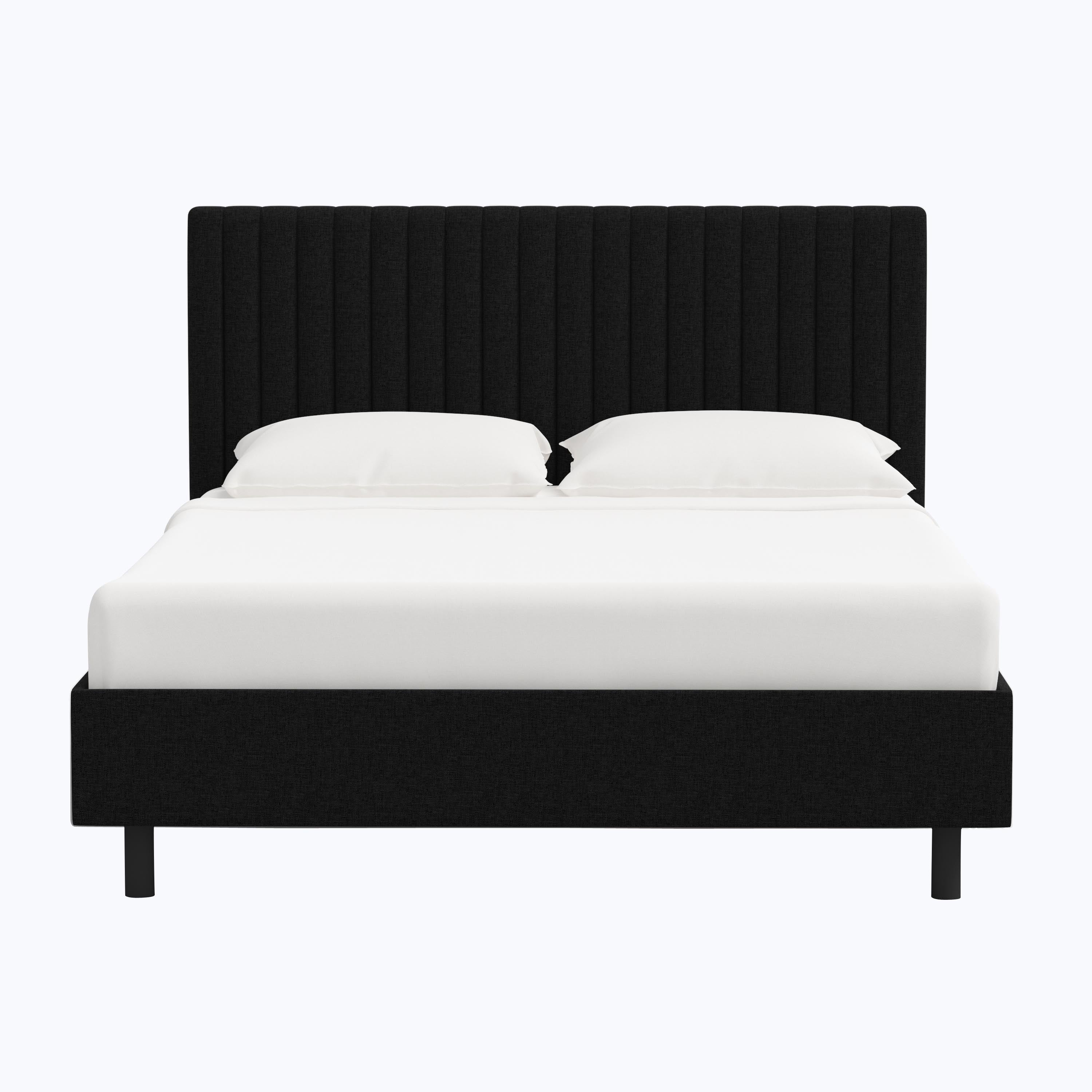 Minetta Platform Bed Twin / Zuma Linen Black