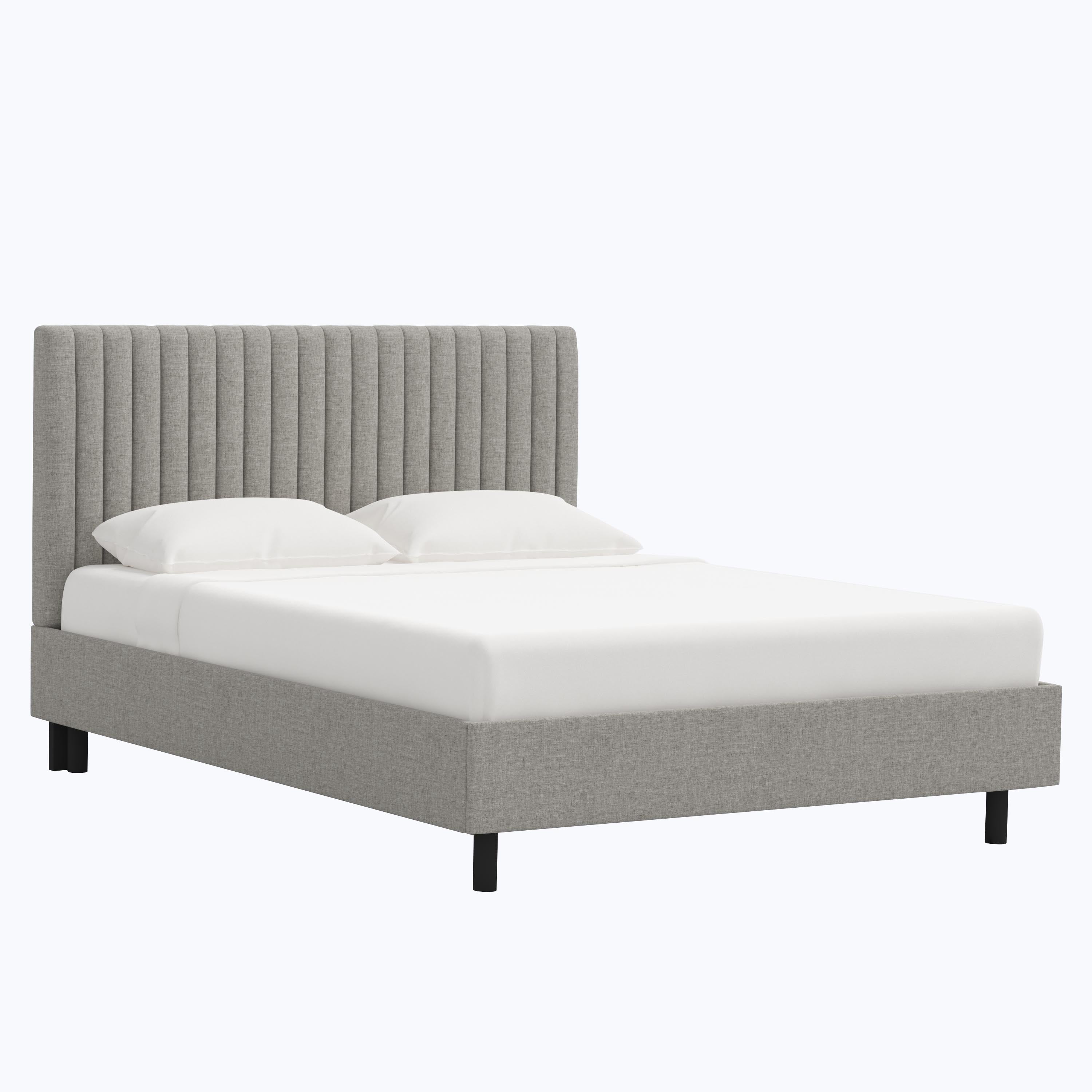 Minetta Platform Bed Twin / Zuma Linen Feather