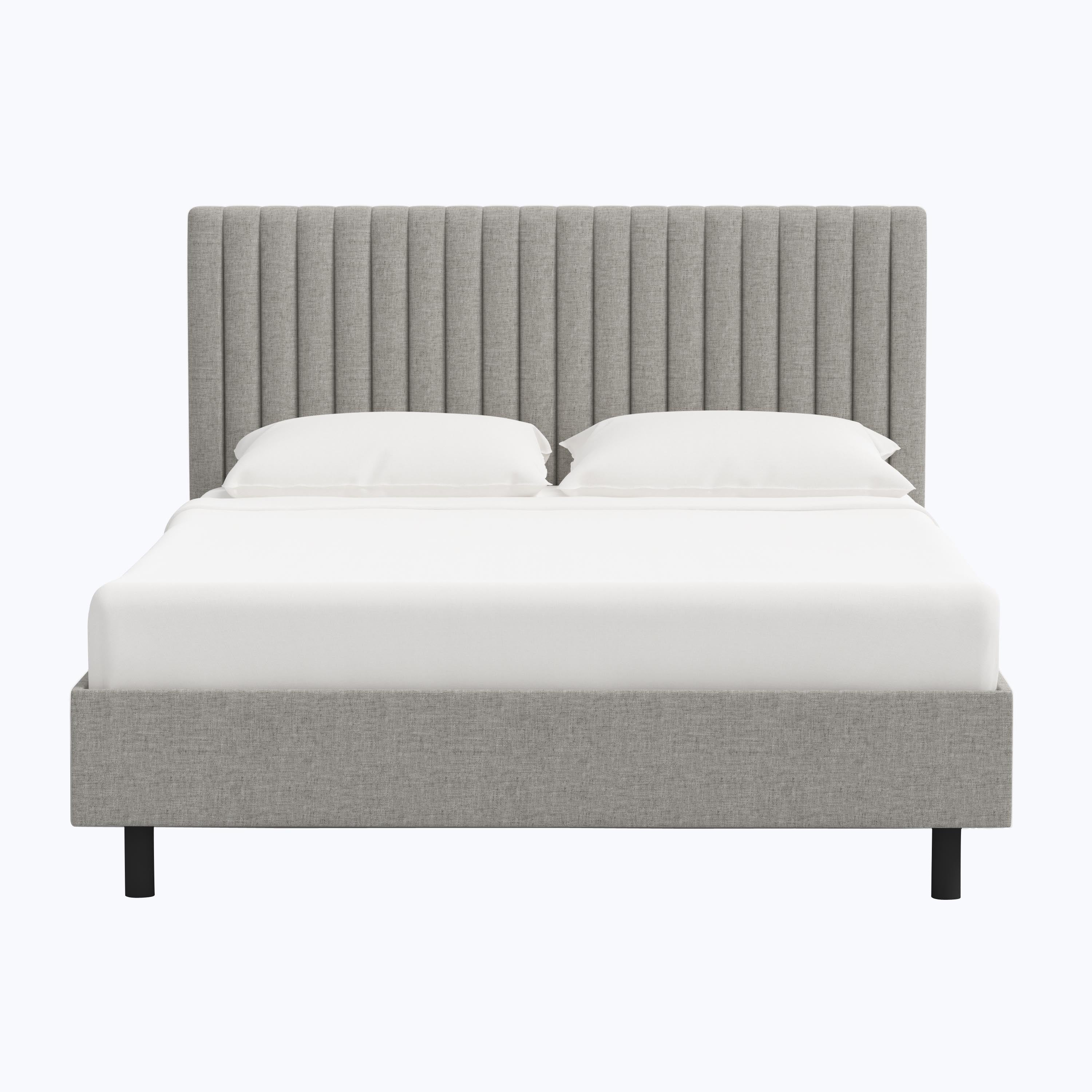 Minetta Platform Bed Twin / Zuma Linen Feather