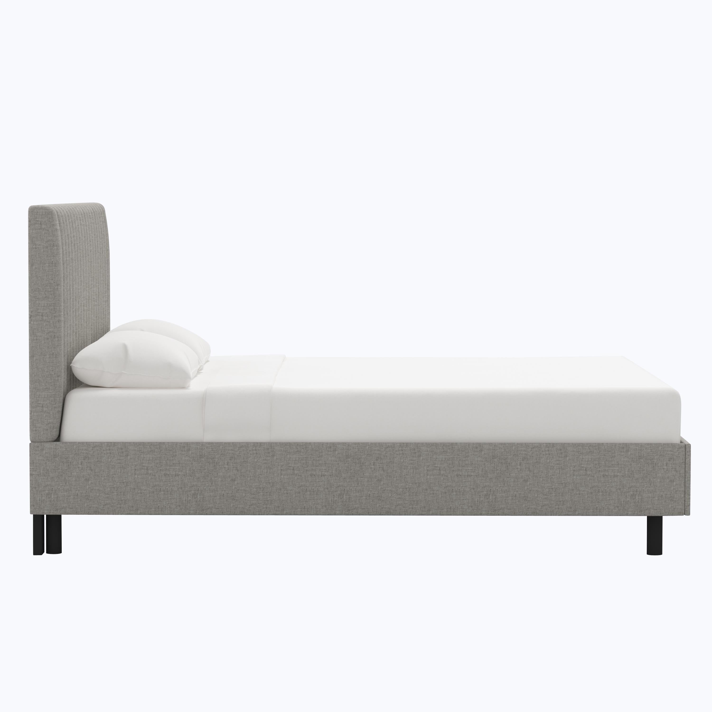 Minetta Platform Bed Twin / Zuma Linen Feather