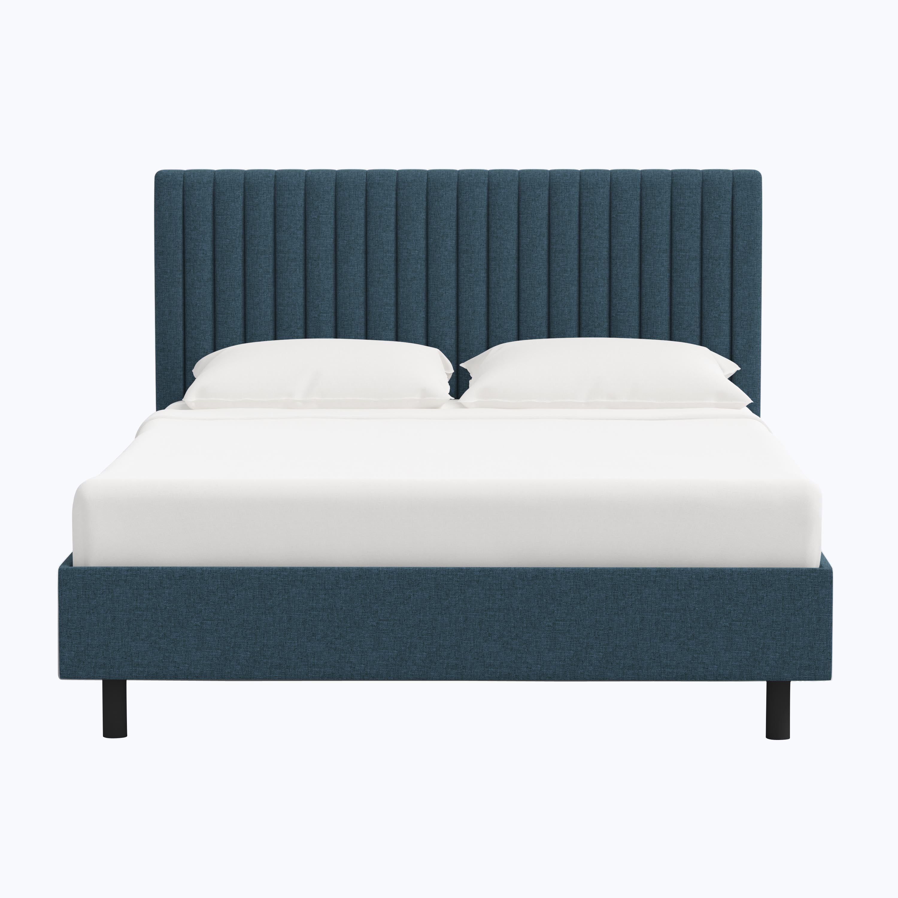 Minetta Platform Bed Twin / Zuma Linen Navy