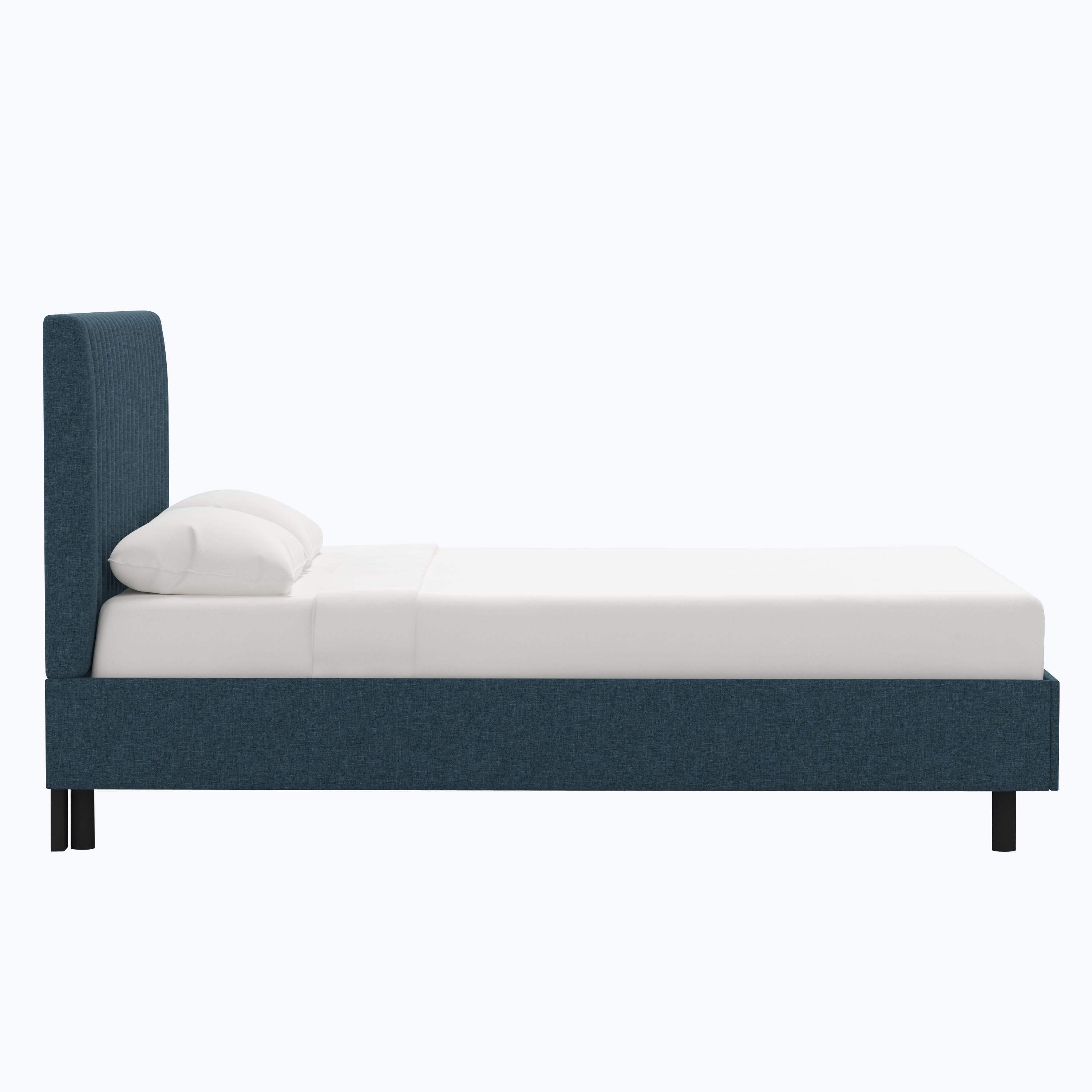 Minetta Platform Bed Twin / Zuma Linen Navy