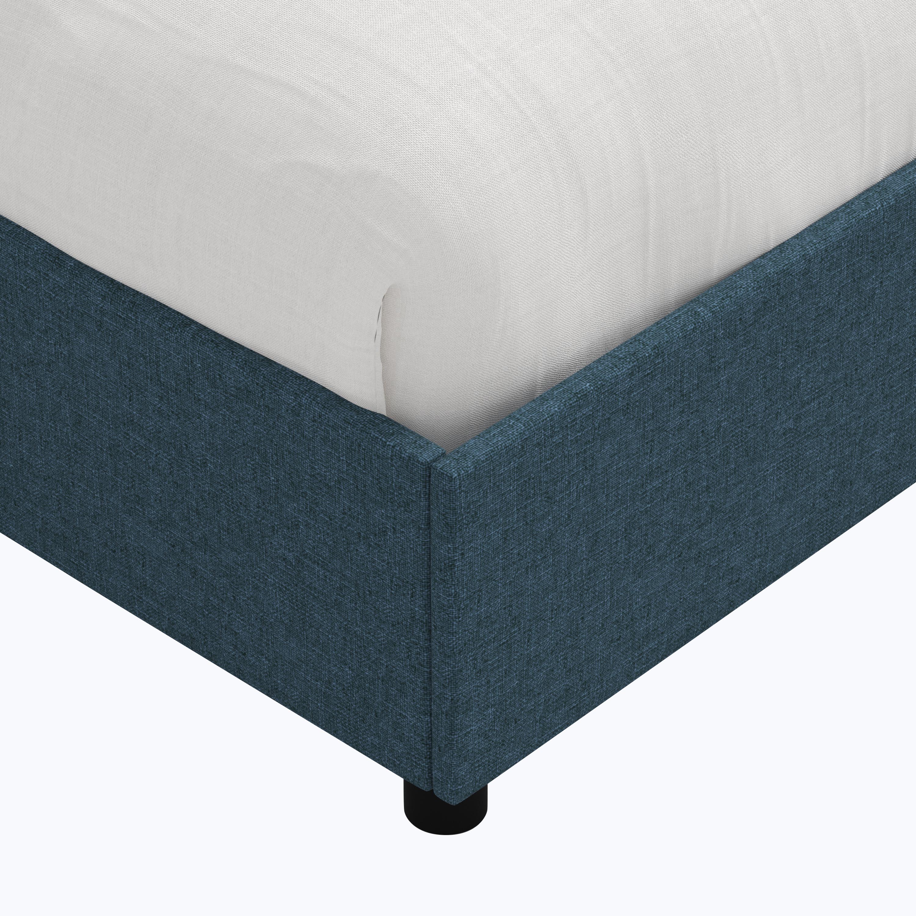 Minetta Platform Bed Twin / Zuma Linen Navy