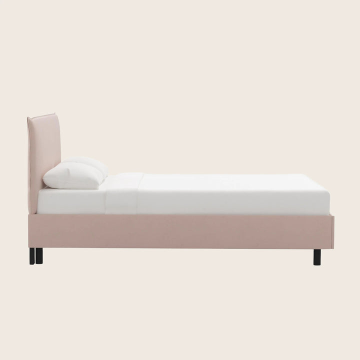 Willow Platform Bed Twin / Velvet Blush