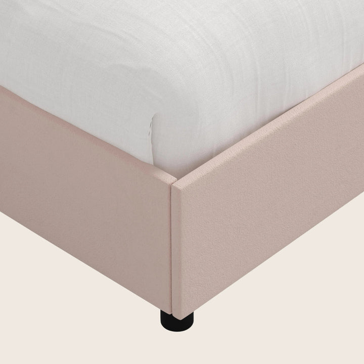 Willow Platform Bed Twin / Velvet Blush