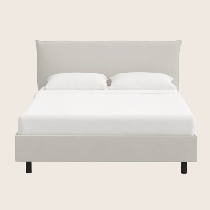 Willow Platform Bed Twin / Velvet Light Grey