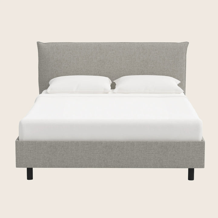 Willow Platform Bed Twin / Zuma Linen Feather