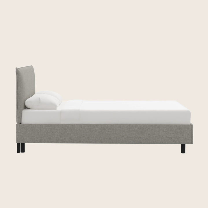 Willow Platform Bed Twin / Zuma Linen Feather