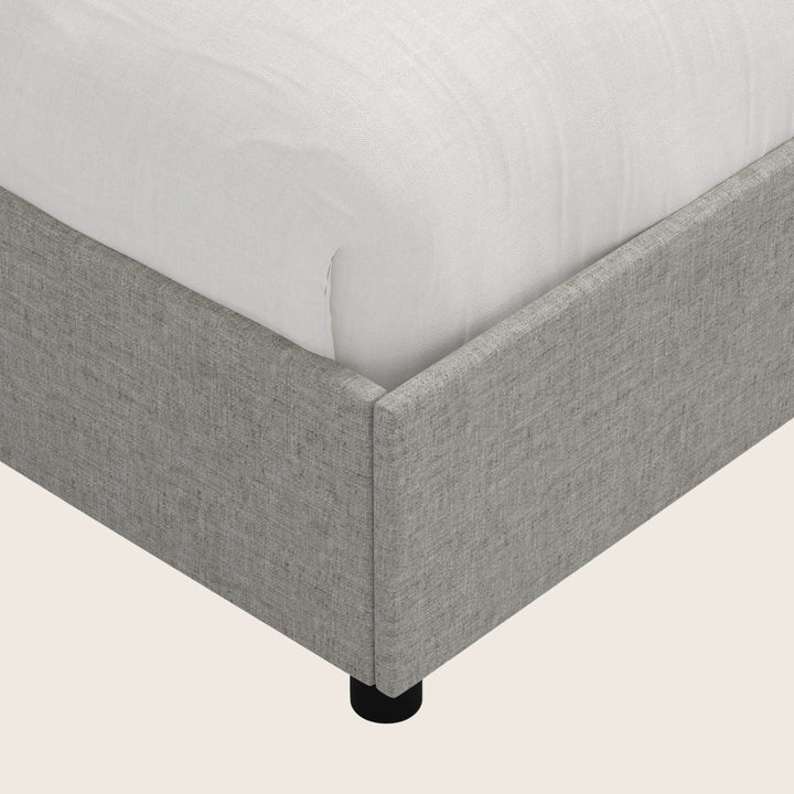Willow Platform Bed Twin / Zuma Linen Feather