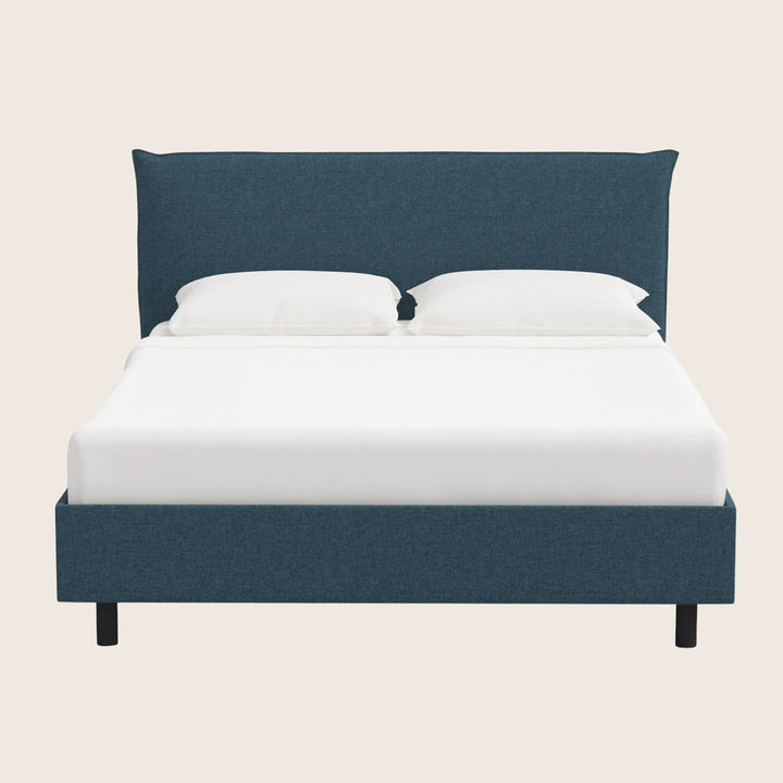 Willow Platform Bed Twin / Zuma Linen Navy
