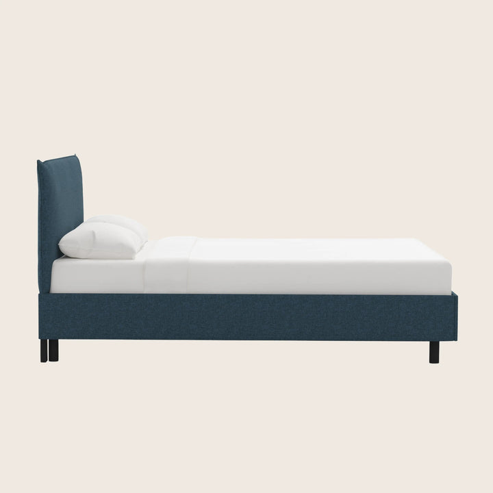 Willow Platform Bed Twin / Zuma Linen Navy