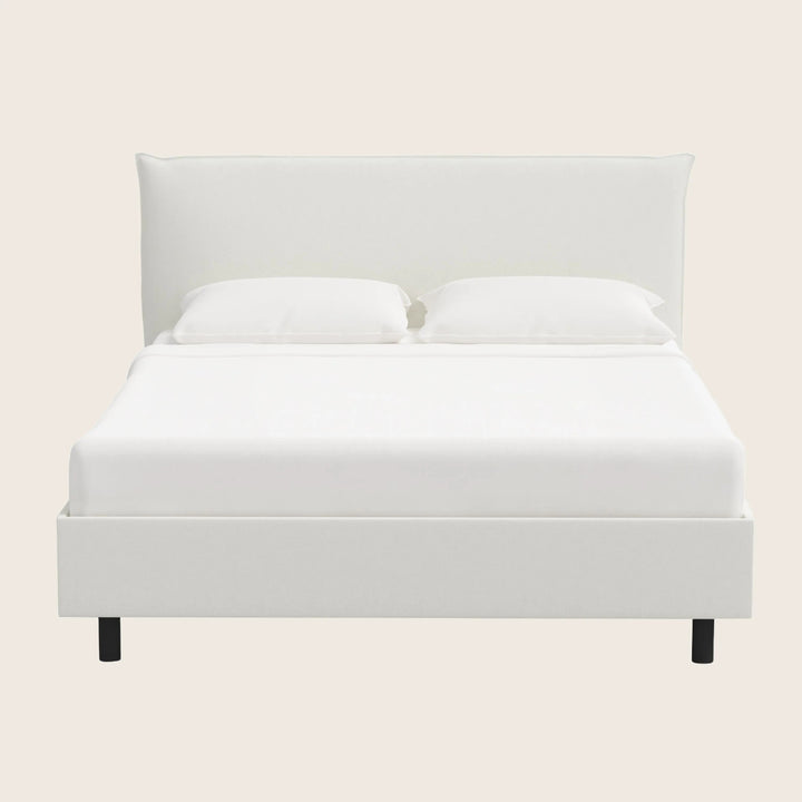 Willow Platform Bed Twin / Zuma Linen White