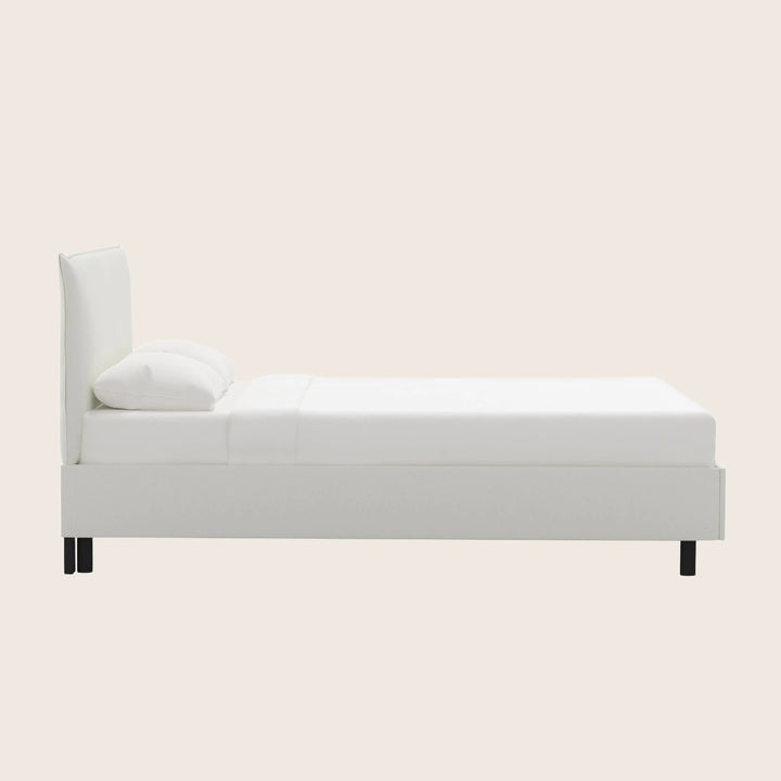 Willow Platform Bed Twin / Zuma Linen White