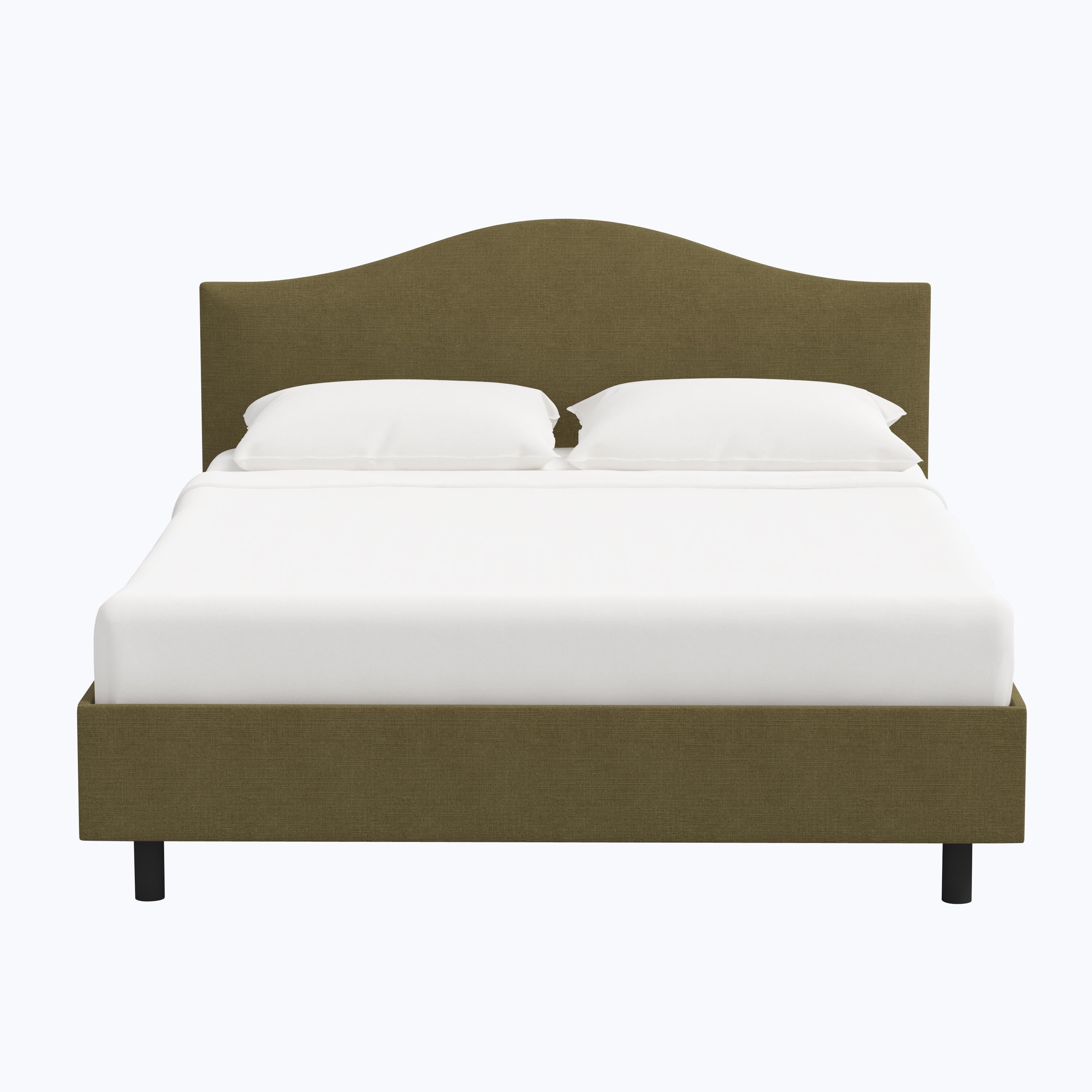 Wednesday Platform Bed Twin / Linen Olive