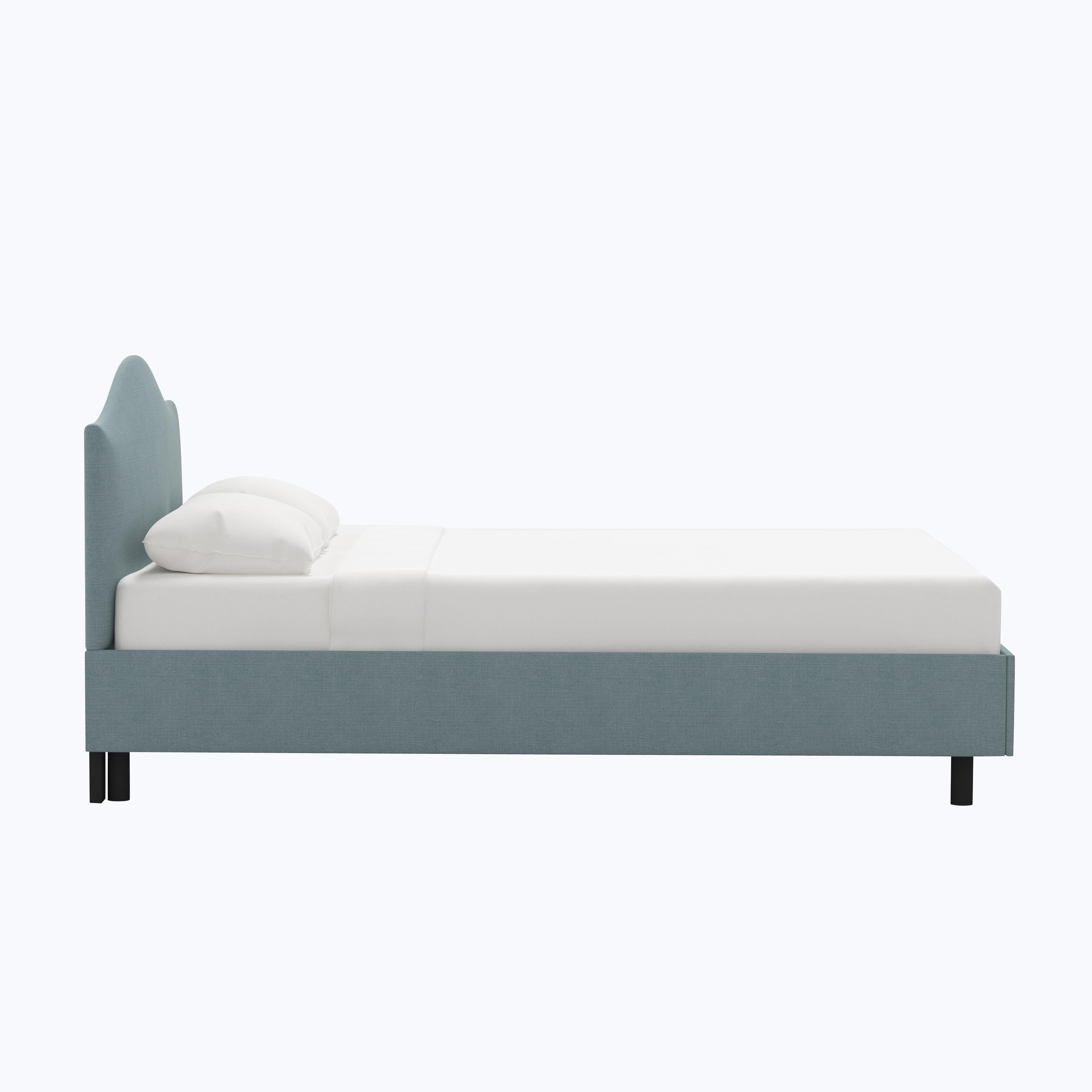 Wednesday Platform Bed Twin / Linen Seaglass