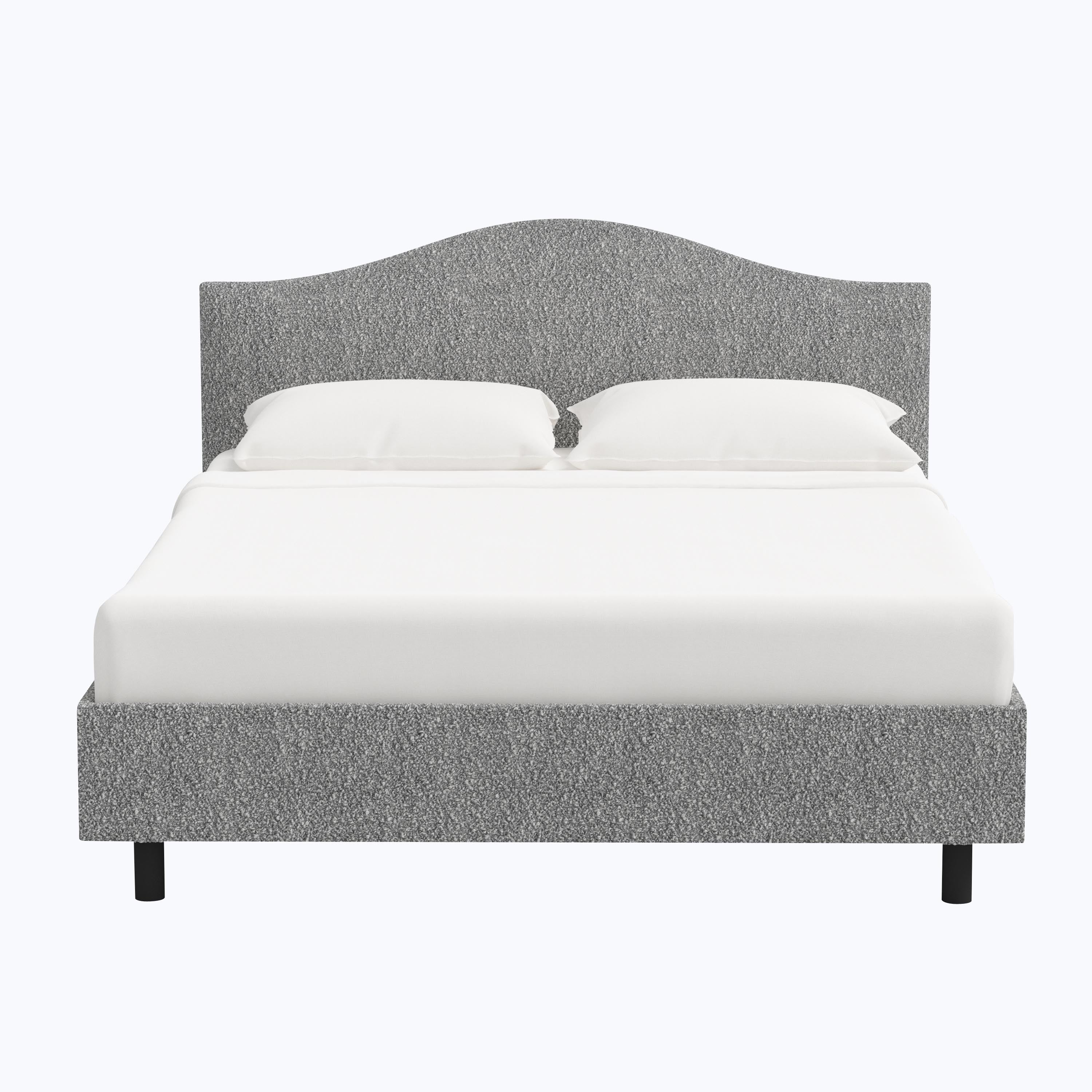 Wednesday Platform Bed Twin / Boucle Grey