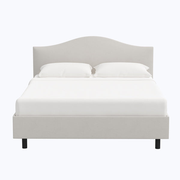 Wednesday Platform Bed Twin / Velvet Light Grey