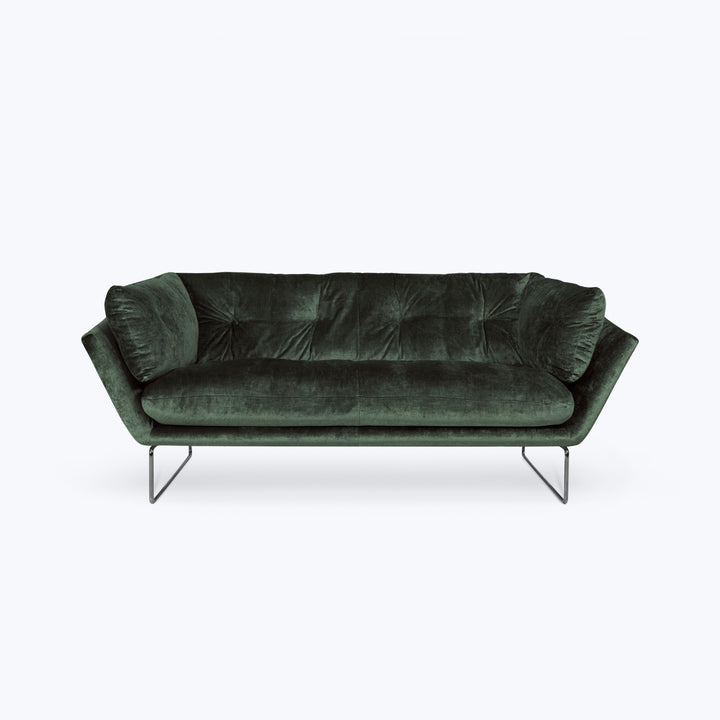 New York Suite Apartment Sofa Vegas Crushed Velvet Forrest