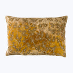 Azura Silk Velvet Lumbar Pillow, Shaded Oro
