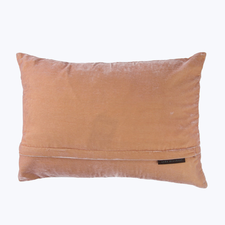 Candolyn Silk Velvet Lumbar Pillow, Pink Quartz