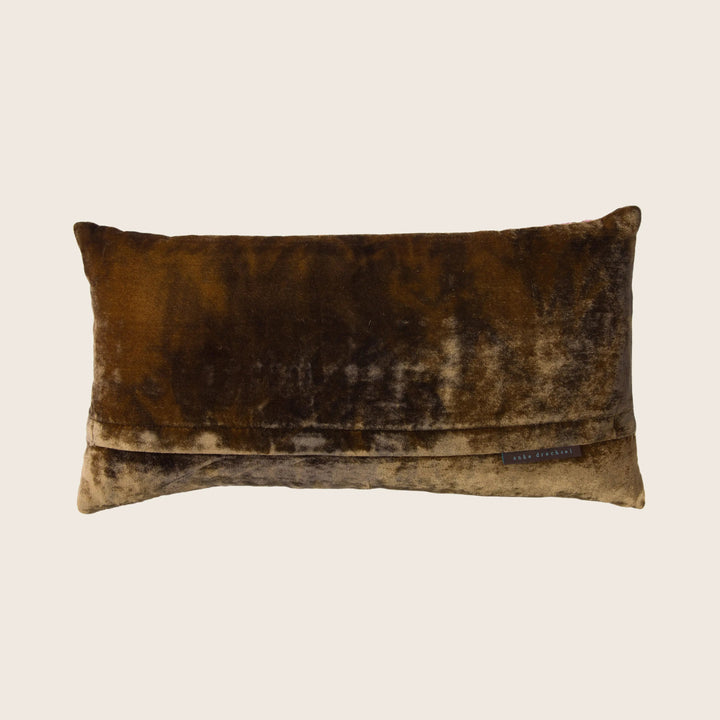 Dotty Silk Velvet Lumbar Pillow