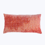 Dotty Silk Velvet Lumbar Pillow