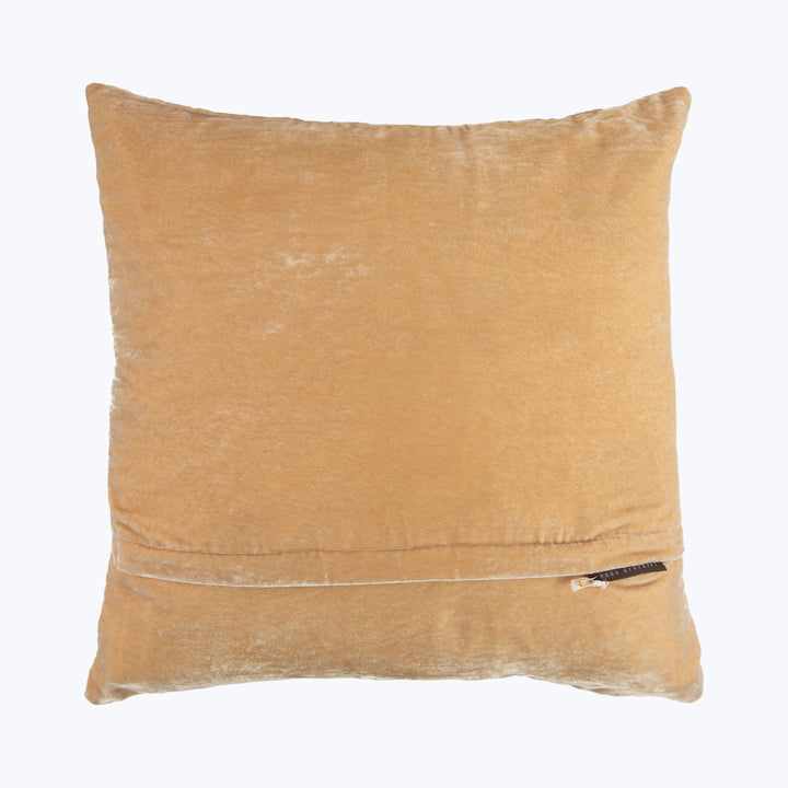 Dya Silk Velvet Pillow, Oyster