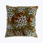 Kukka Silk Velvet Pillow, Shaded Lake