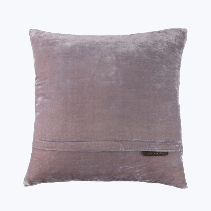 Sophia Silk Velvet Small Flowers Pillow, Lavender