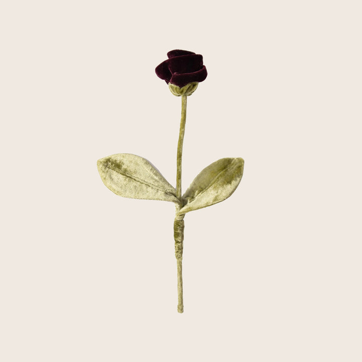 Silk Velvet Flower Rose / Rumba Red