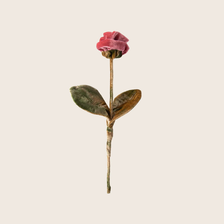 Silk Velvet Flower Rose / Watermelon
