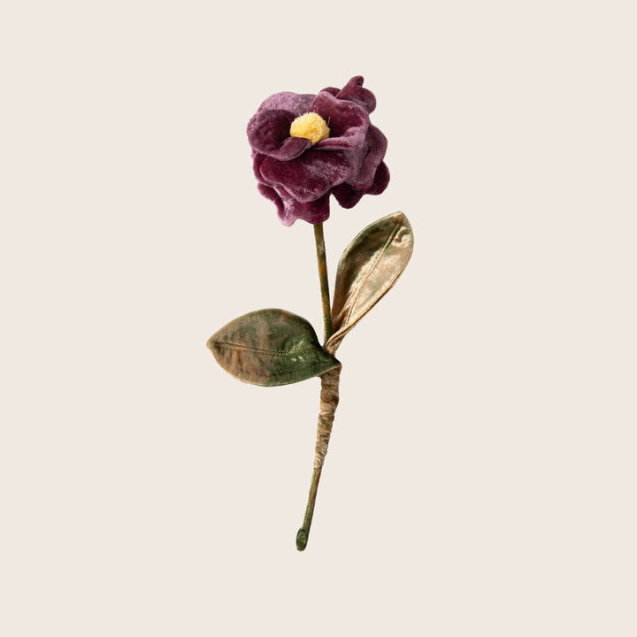 Silk Velvet Flower Camellia / Amethyst