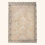 Image for Blue Traditional Wool Silk Blend Rug - 6' x 9'