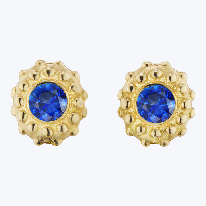 California Dreaming' Blue Sapphire Stud Earrings