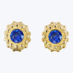 California Dreaming' Blue Sapphire Stud Earrings