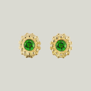 California Dreaming' Tsavorite Garnet Stud Earrings