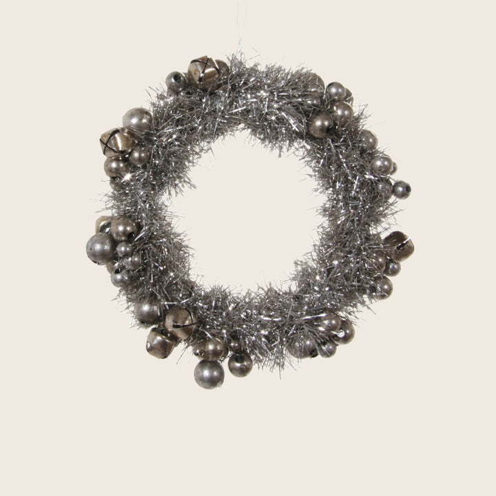 Jingle Bells Tinsel Wreath Ornament