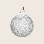 Clear Frosted Glass Ball Ornament