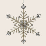 Glass Bead Snowflake Ornament