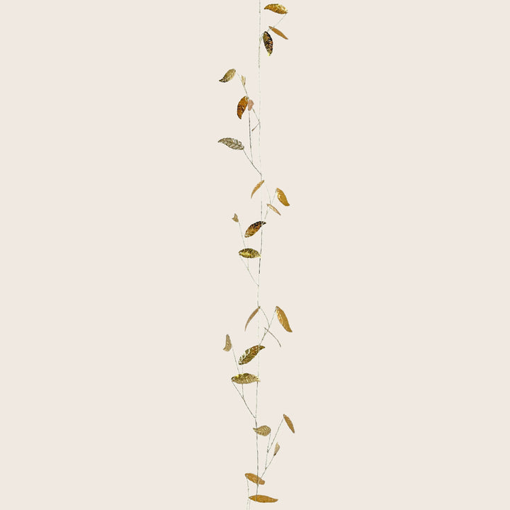 Metal Leaves Garland