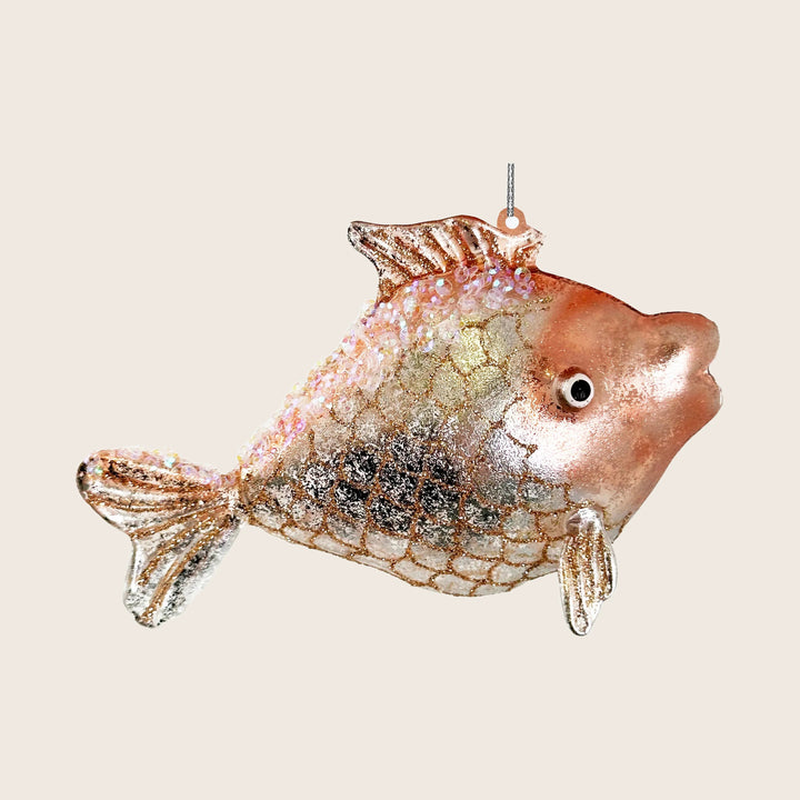 Glass Beaded Goldfish Gold