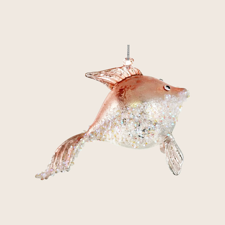Glass Beaded Goldfish Pink