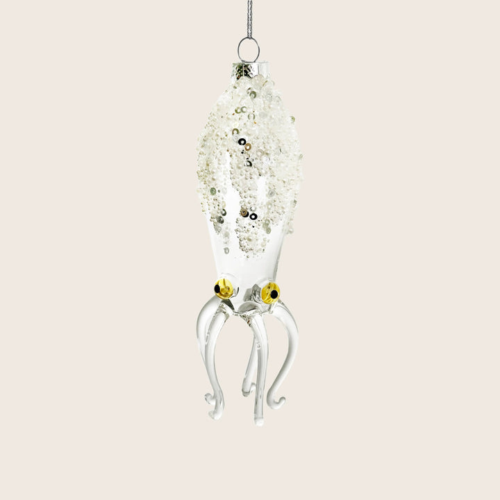 Beaded Glass Octopus Ornament