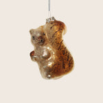 Glass Squirrel Ornament