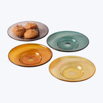 Niko Glass Plates, Set of 4