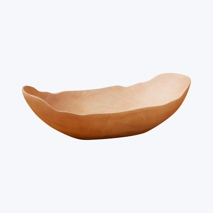 Kiln Mango Wood Petal Bowl Small