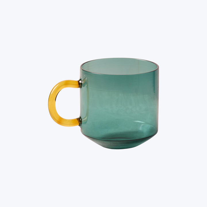Niko Glass Mug Teal